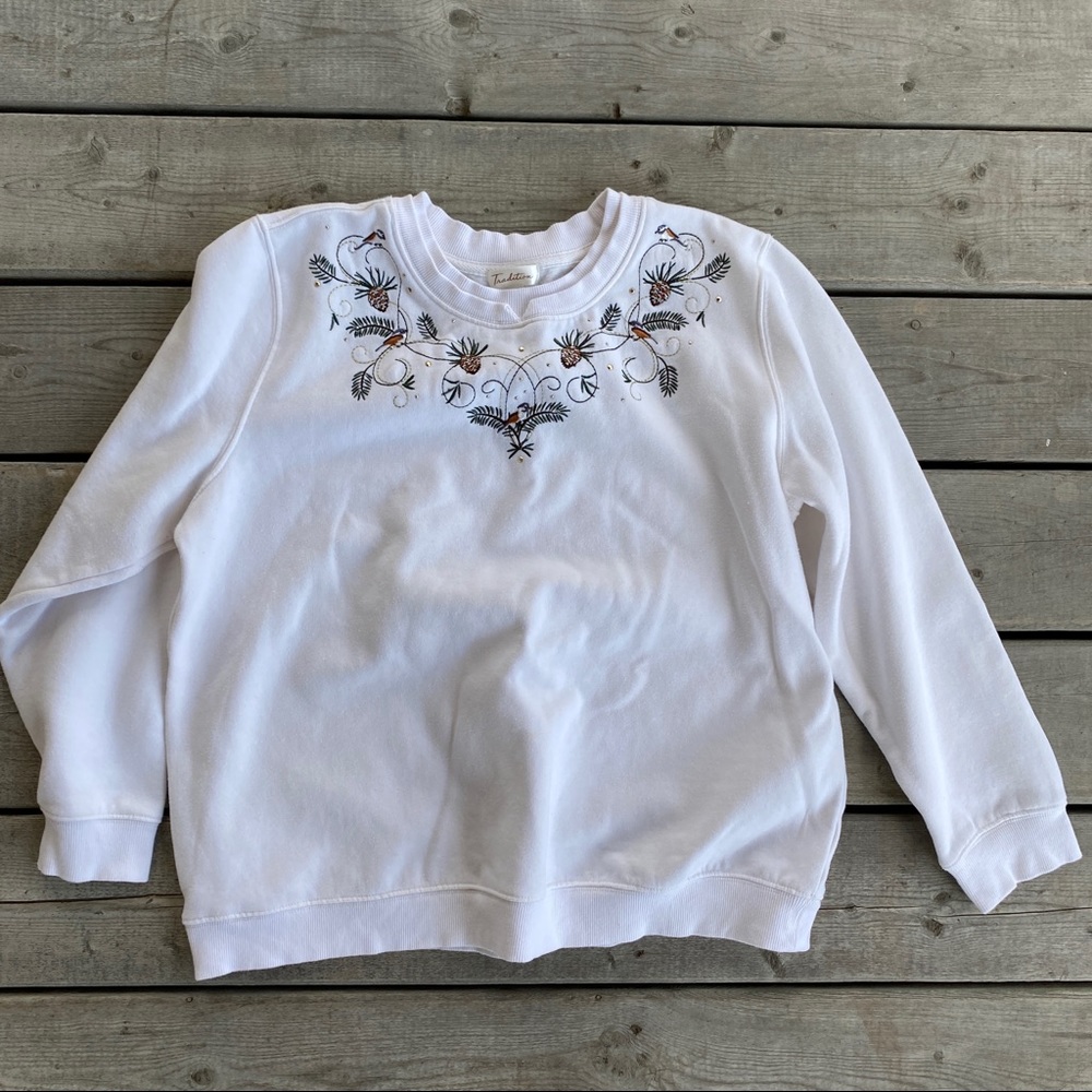 Vintage Pine Cone Grandma Sweater